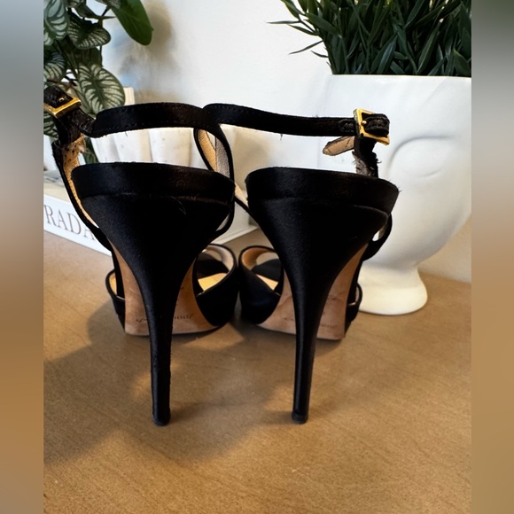 Jimmy Choo  satin Black  Heels - Picture 8 of 14